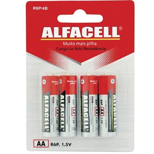 PILHA COMUM ALFACELL AA C/4