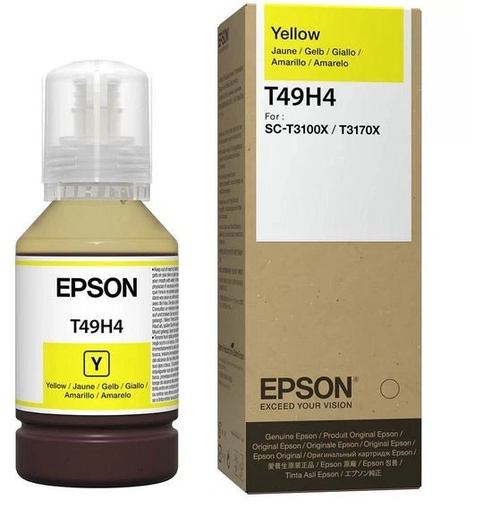 Garrafa De Tinta Epson Amarelo 140ml T49h400
