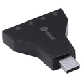 ADAPTADOR PLACA DE SOM USB 4 PORTAS P2 – COMPATÍVEL COM PS3 – A4PUSBM – VINIK