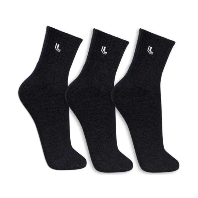 Meia Lupo AU Walk Cano Médio Kit 3