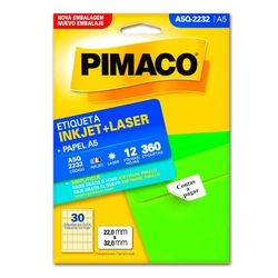Etiqueta Adesiva Pimaco A5Q2232 22,0 X 32,0mm com 12 Folhas
