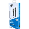 Cabo USB-C Tipo-C Para USB-C Tipo-C ELG 1M Preto - TC60