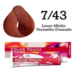 Tonalizante 7/43 Louro Médio Vermelho Dourado Color Touch Wella Professionals