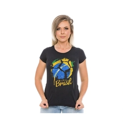 Camiseta Baby Look Brasil Copa do Mundo (Team Six)