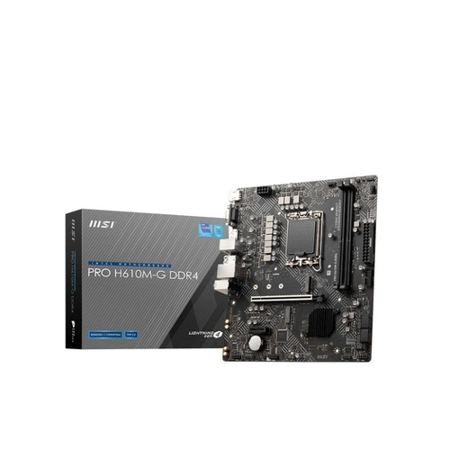 Placa Mãe MSI PRO H610M-G, Chipset H610, Intel LGA 1700, M-ATX, DDR4 - 911-7D46-030