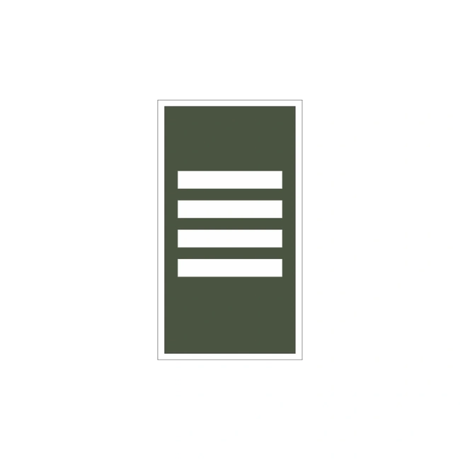 Divisa de Gola de Cadete 4º Ano AMAN - Barreta (Emborrachado)