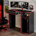 Mesinha Gamer Escrivaninha Preto Vermelho Romar