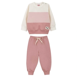 Conjunto Blusão Recortes e Calça Moletom Lik Kids - Feminino