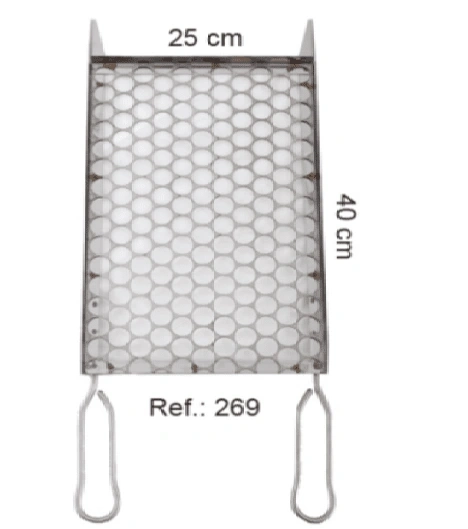 Grelha Tela Moeda Inox 25 x 40