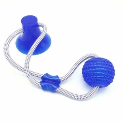 Brinquedo Puxador com Ventosa e Bola para  Cães