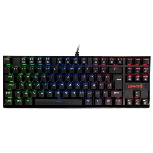 Teclado Mecânico Gamer Redragon Kumara RGB Preto - K552-krs Pt-blue