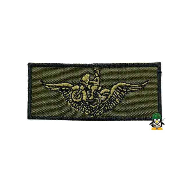 Distintivo de Peito Bordado de Baixa Visibilidade (Motociclista)