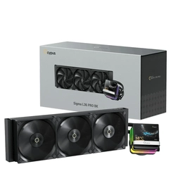 WATER COOLER 360MM OCYPUS SIGMA L36 PRO BK PRETO - SIGMA-L36-BK3ANWL00P-GL