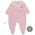 Macacão Manga Longa com Gola Babado Plush Feminino – Rose Garden