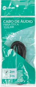 Cabo Óptico de Áudio Toslink 2 Metros Atc-2