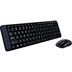 Kit Teclado e Mouse Sem Fio Mk220 Preto Logitech