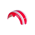 Paralama Traseiro Para Scooter Eletrica Hawk X7/x8 Red/ Faixa White