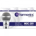 Microfone Dinâmico Supercardióide Harmonics Cabo 4,5 Metros Prata - MDC201