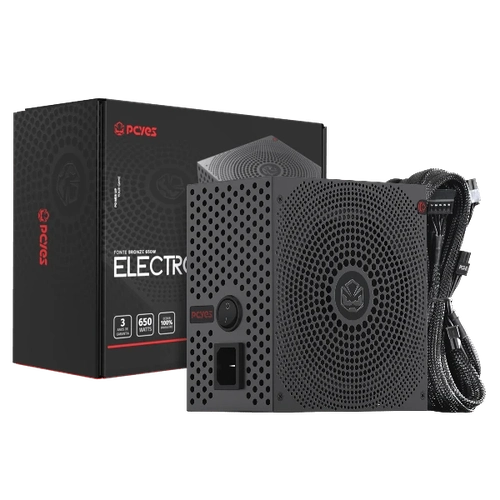 FONTE GAMER ELECTRO V2 650W 80 PLUS BRONZE - ELECV2PTO650W - PCYES