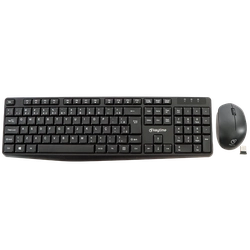 Kit Teclado e Mouse Sem Fio Keytime Executivo Preto - KYT00013