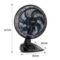 Ventilador De Mesa Arno X-treme 7 40cm 150w Ve70 127v