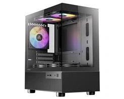 Gabinete Gamer Antec Cx200m Rgb Elite Preto Lateral de Vidro Micro-atx/itx - 0-761345-10024-3