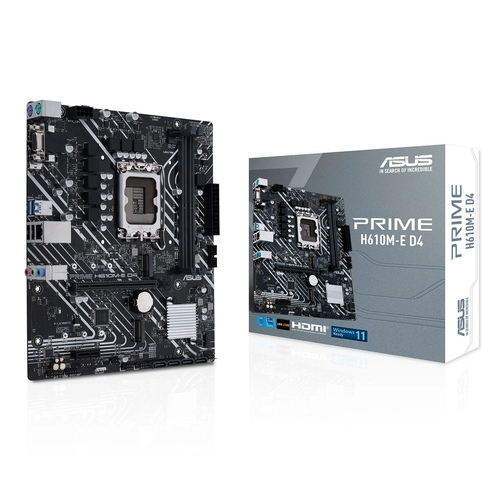 Placa Mãe Asus PRIME H610M-E D4, Intel LGA 1700, mATX, 12Ger, DDR4