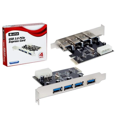 Placa Pci-Ex com 4 Saídas USB3.0 LOTUS DP-43 - PC0033