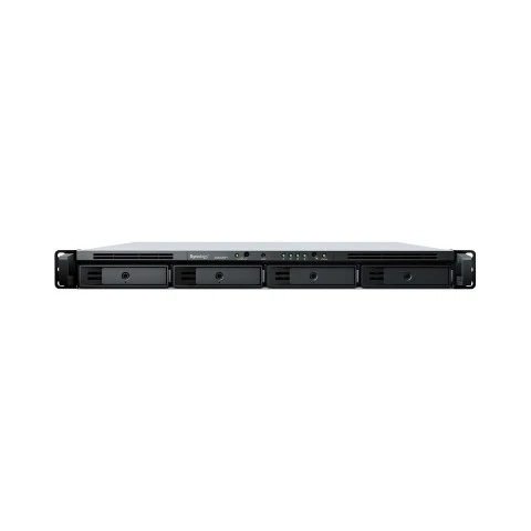 NAS Synology Rackstation 4 baias RS822RP+ 1U (Ryzen V1500B, 2GB DDR4, 4x 1GbE LAN, 1x PCIe x8 slot, sem discos)
