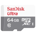 Cartão MicroSD Sandisk 64GB Ultra microSDHC/microSDXC UHS-I - SDSQUNR-064G-GN3MA