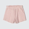 Shorts Clochard Listras Vermelho Hering - Feminino
