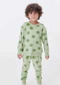Pijama Manga Longa Plush Smile Verde Hering - Masculino