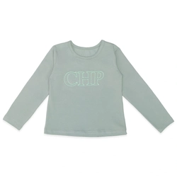 Camiseta Manga Longa Cotton Bordada Verde Charpey - Feminina