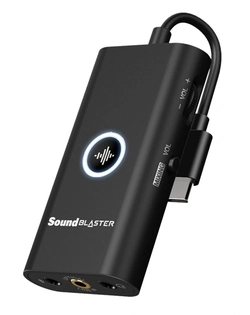 Placa de Som Creative Labs Sound Blaster G3 Portátil USB-C para PS4 Switch PC E MAC - 70SB183000000