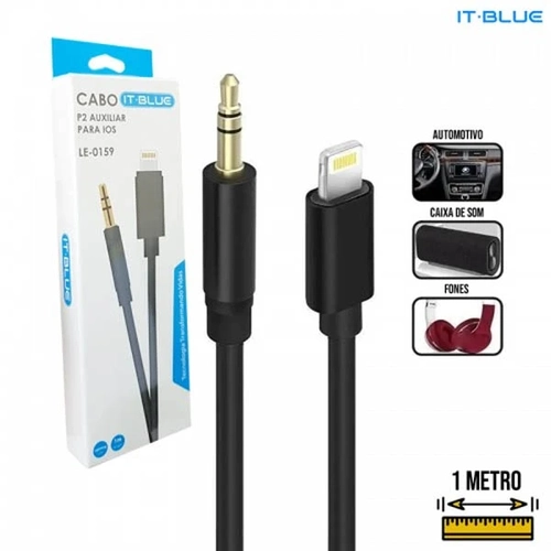 Adaptador Iphone Macho P/ P2 Macho (blister) Ref:le-0159