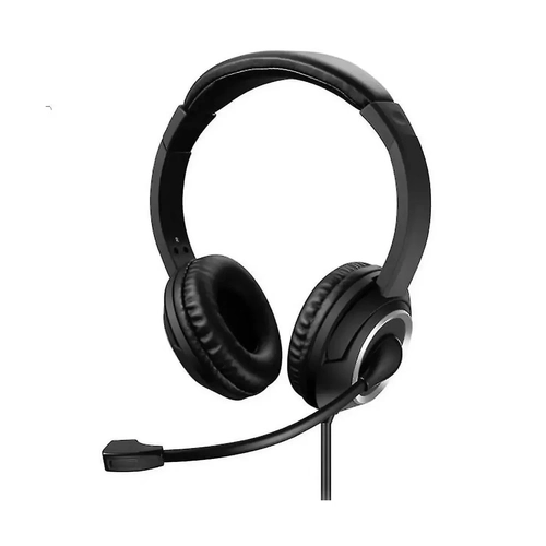 Headset Multilaser Com Fio Hf600 Conexão P3 e Usb Cabo de 240cm Preto - Ph427