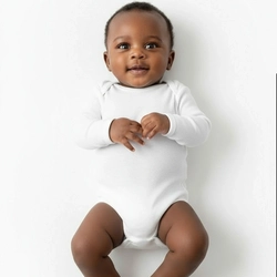 Body Manga Longa 100% Algodão Taita - Branco