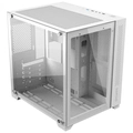 Gabinete Gamer Forcefield White Ghost Frontal E Lateral Em VIdro PCYES - GFFWGP