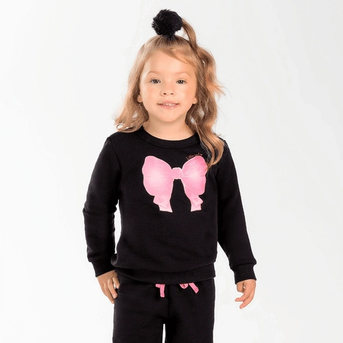 Blusão Moletom Peluciado Estampa Laço Cativa - Feminino