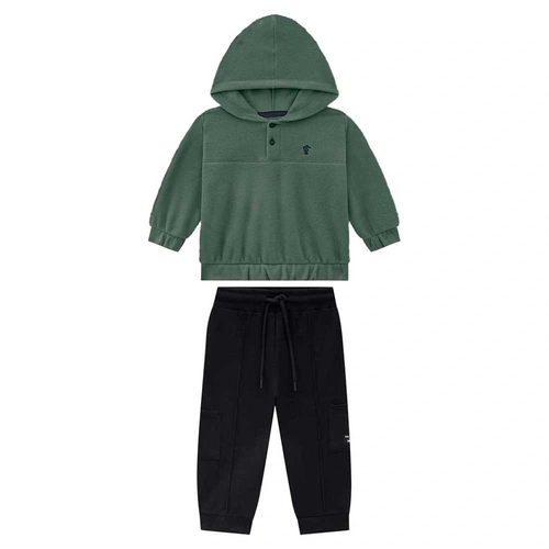 Conjunto em Microsoft com Capuz Onda Marinha - Masculino