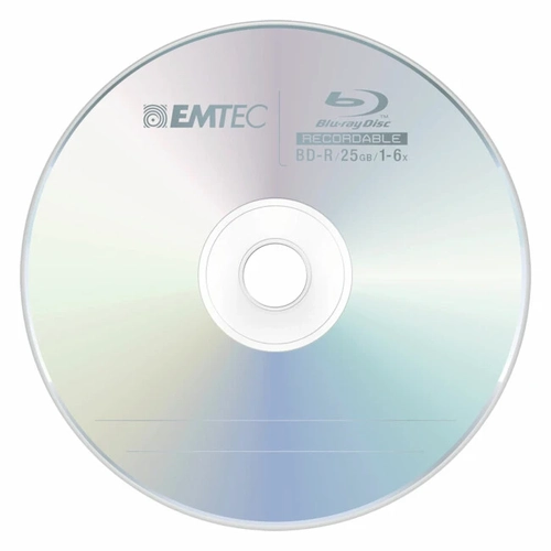 Mídia Blu-ray Bd-r Emtec 25 Gb 4x Slim Box Recordable 480047190