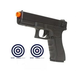 (Kit) Pistola Airsoft CYMA CM030 Elétrica 6,0 mm + 50un de Alvos 14cmcX14cm Azul (Rossi)