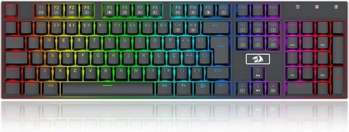 Teclado Gamer Redragon Devarajas RGB USB Tipo-c (pt-brown) - K556rgb