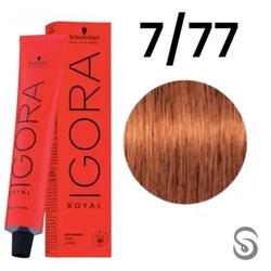 Schwarzkopf Igora Royal Coloração 7/77 Louro Médio Cobre Extra 60ml