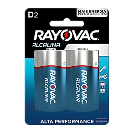 Pilha Alcalina Tamanho d 1,5v Com 2 Unidades