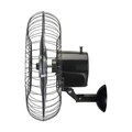 Ventilador Osc Parede Steel 50cm 6 Pás- Bivolt - Preto/prata