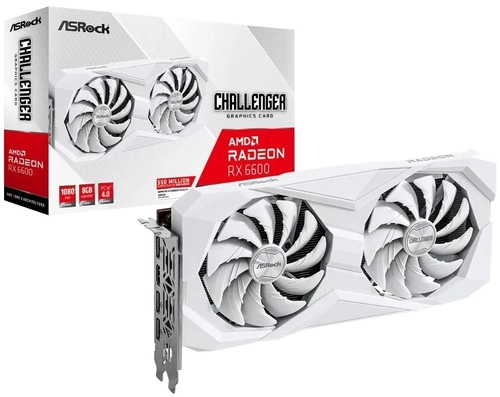 Placa de Vídeo 8GB Rx6600 Challenger White - 90-ga4uzz-00uanf