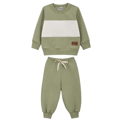 Conjunto Blusão Recortes e Calça Moletom Lik Kids - Masculino