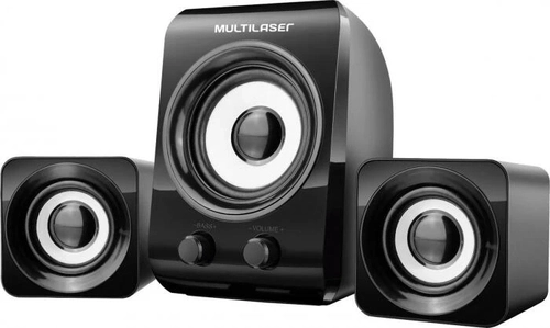 Caixa de Som Multimídia 2.1 8w+3w Rms Preto Sp172