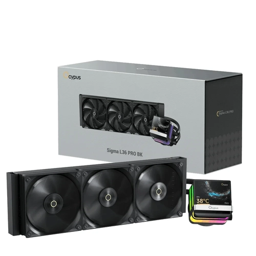 WATER COOLER 360MM OCYPUS SIGMA L36 PRO BK PRETO - SIGMA-L36-BK3ANWL00P-GL